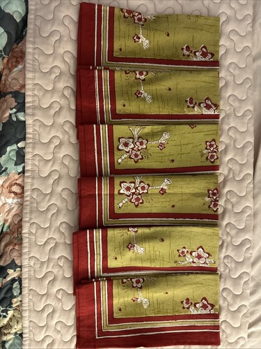 Set 6 tovaglioli Couleur Nature by Bruno Lamy 100% cotone fatti a mano 19”x19”. - Foto 1 di 4
