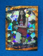 2025 Panini Prizm WNBA Kiki Iriafen Orange Ice Rookie Variation #140 (RC)