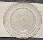 4 Rare VTG Federal Glass Luncheon Plates PATRICIAN CLEAR Depression Glass 9 1/4