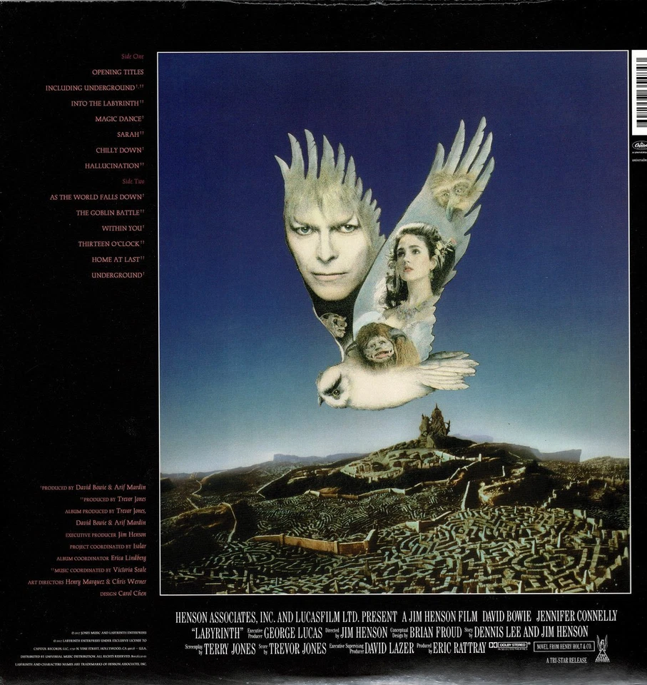 DAVID BOWIE-Labyrinth (Soundtrack) Vinyl LP-Brand New-Still Sealed - Image 2 of 2