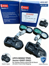 4pcs Denso Tire Pressure Sensor Tpms 42607-33021 Pmv-107j For Toyota Lexus 4pcs Denso Tire Pressure Sensor Tpms 42607-33021 Pmv-107j For Toyota Lexus