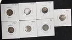 Lot of 11 barber dimes. Various dates look for exact dates in pictures.