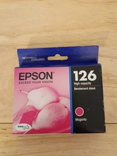 Genuine Epson 126 Magenta Ink Cartridge T126320 Exp 10/2022