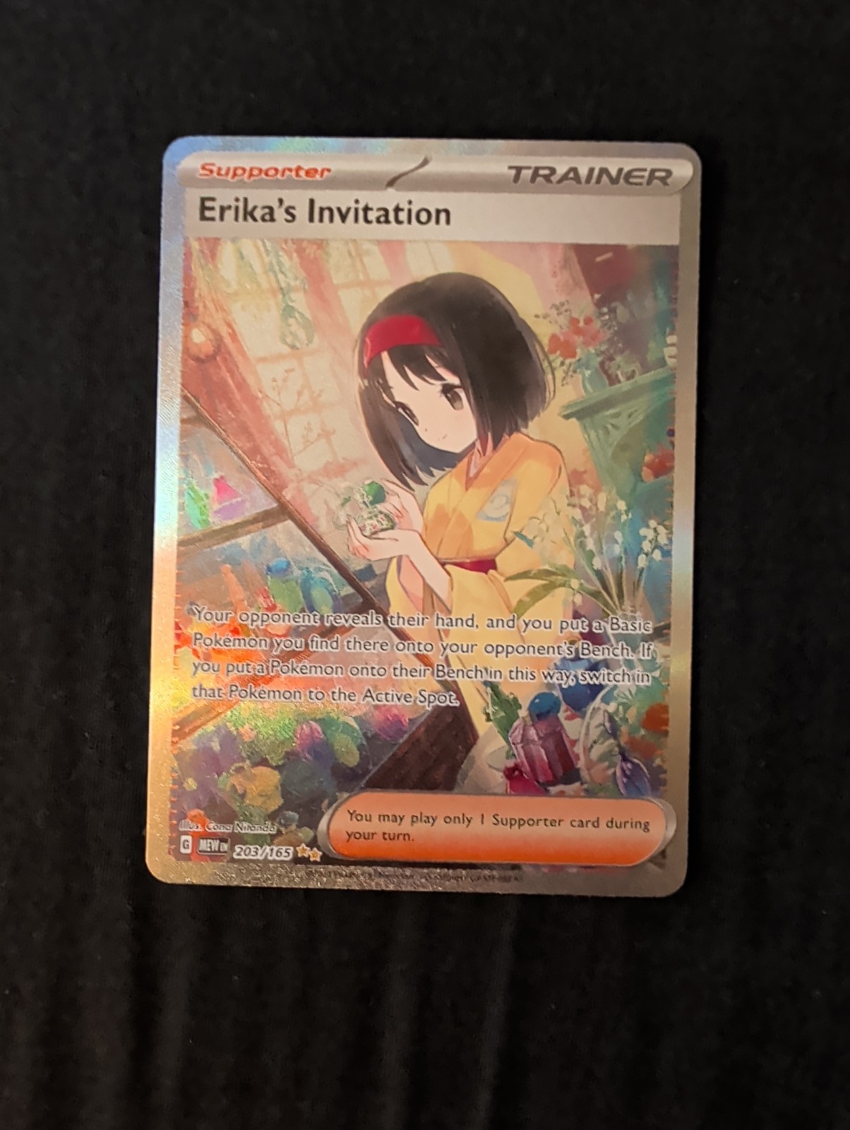 Pokémon Erika's Invitation 203/165 SV151 Full Art Special Illustration Rare Holo