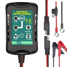 6v 12v Automatic Battery Charger Maintainer Trickle Float Motorcycle Car Us