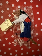 Vintage New Old Stock Baba Yaga Good Luck Kitchen Witch w/Hang Tag Magnet  6”