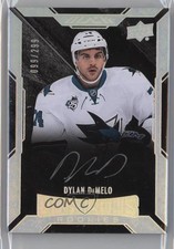 2015-16 UD Black Lustrous Rookies Signatures 99/299 Dylan DeMelo #67 Auto 1p0