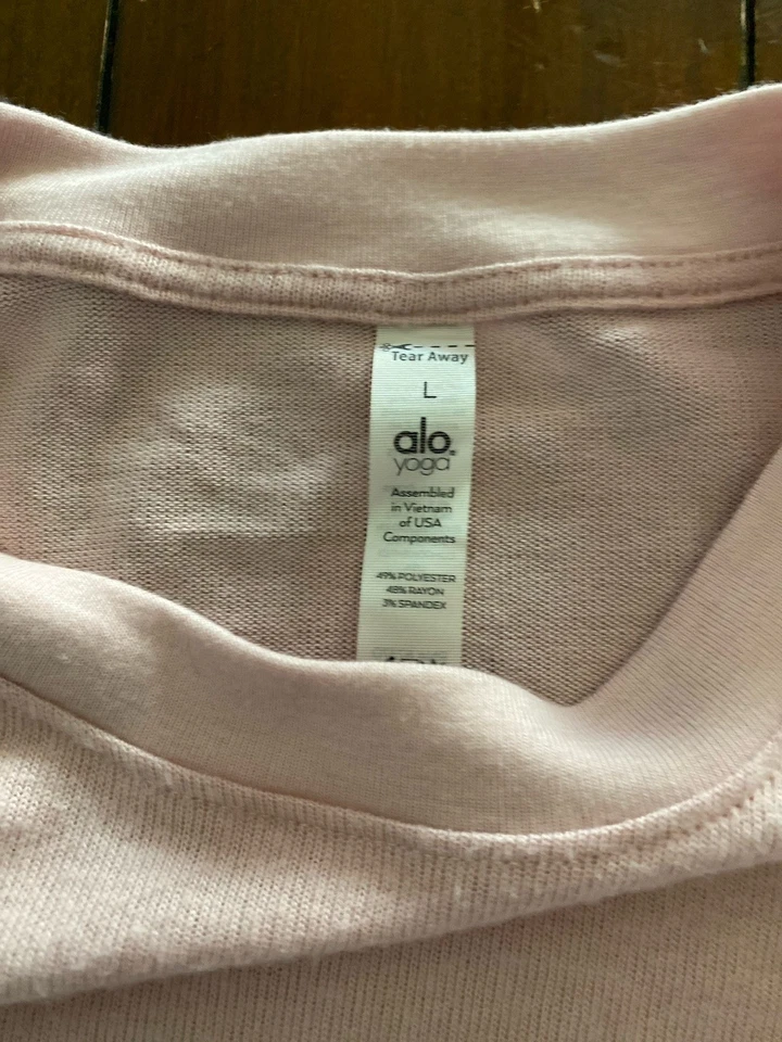 ALO YOGA, Women’s Soho Pink Pullover, Sz L. - Image 2 of 3