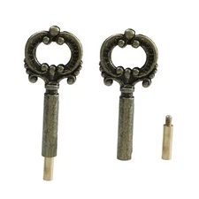 2PCS Lamp Turn Knob, Antique Brass On/Off Switch Key for Table & Floor Lamps, 