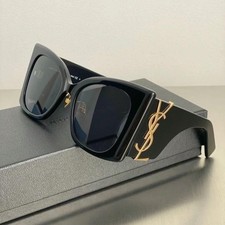 Saint Laurent SL M119 BLAZE Oversized Square Black Women's Sunglasses