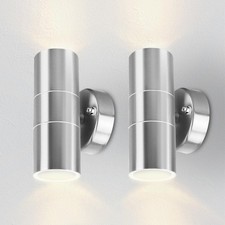 Outdoor Wall Lights Up Down Stainless Steel GU10 IP44 Waterproof Kerry 42% Off