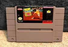 David Crane's Amazing Tennis (SNES) Sticker Residue on Cartridge - Tested/Works!