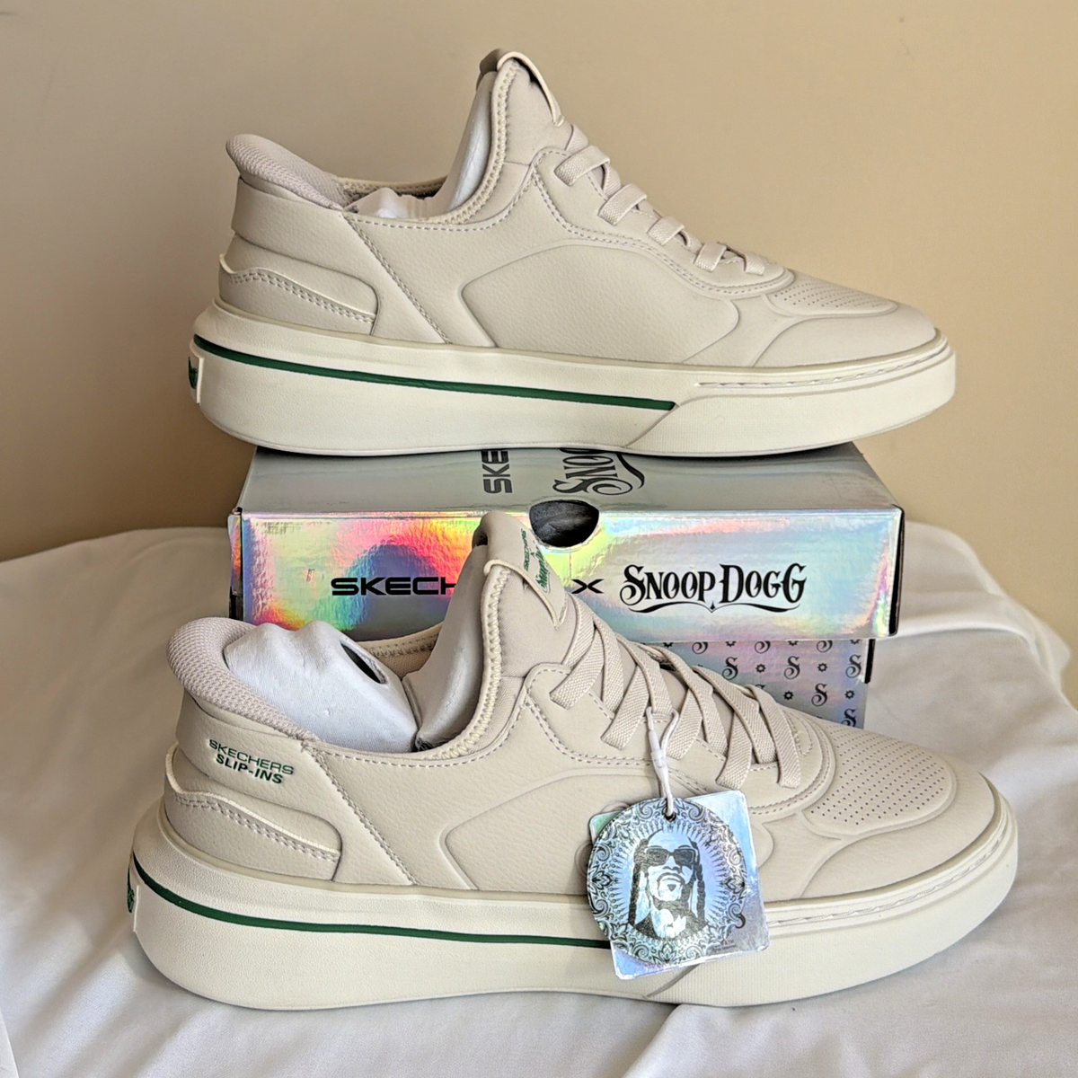 New Skechers X Slip-ins Snoop Dogg One Next Episode Off White