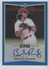 2016 Leaf Metal Draft Blue Prismatic 20/25 Brendan Rodgers #BA-BR1 Auto 0en