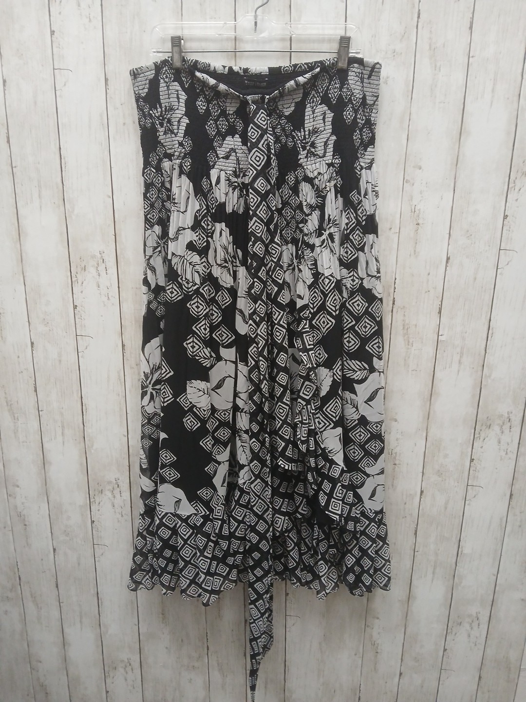 WHBM Strapless Dress Neck Tie Lined Medium 0421-225