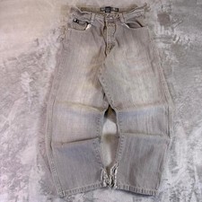 Y2K South Pole Gray Wash Distressed Baggy Jeans Men s Size 30 Skater Grunge