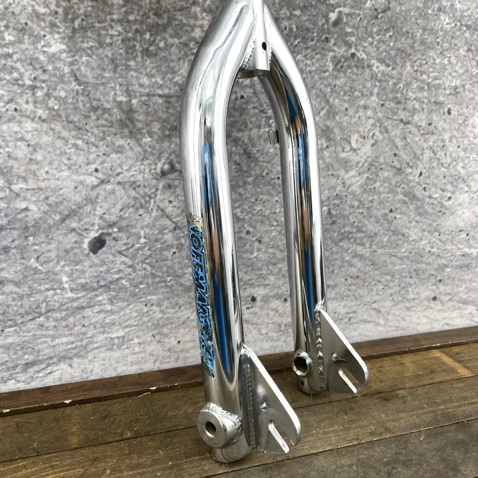 Hoffman Bikes BMX Fork 20in Chrome 1 1/8 Threadless Mid School Dropout Boss - Image 2 of 4
