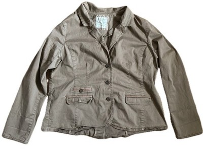 Sonoma Light Brown Khaki Blazer Jacket Size XL Preppy Farm Goblin Cottage Core