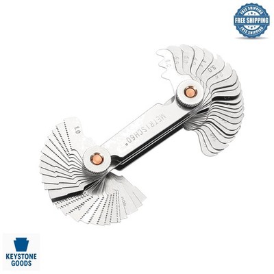 3-in-1 Thread Pitch Gauge Set for Automotive & Workshop - Stainless Steel, Lo...