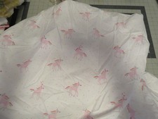 ONE Pottery Barn Kids Twin Unicorn Rainbow Fitted Sheet Pink Organic Cotton Vtg