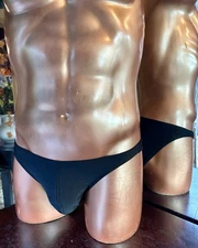 Large Solid Black Cancer Bikini Brief made in the USA MaryAngel Boutique