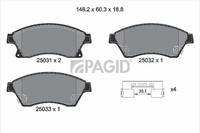 Pagid Bremsbelagsatz BremsklöTze FüR Opel Astra J P10 L48 Chevrolet Aveo