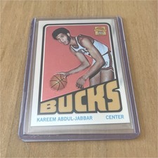 2002 Topps 1972-73 Chrome Reprint Kareem Abdul-Jabbar Bucks #100