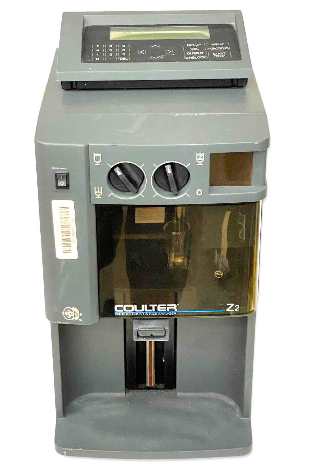 Beckman Coulter Z2 Particle Count and Size Analyzer with Controller Keyboard