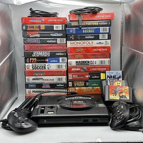 Sega Genesis Model 1 Console Bundle 31 Games 2 Controller Extension Cords Sonic