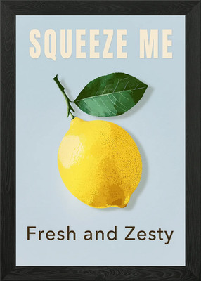 Squeeze Me  Funny Lemon Poster for Framed Wall Art Poster Canvas Print Picture
