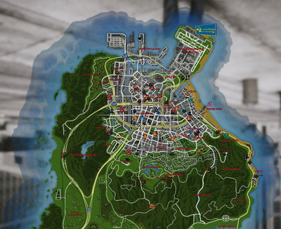 Rockstar Games Grand Theft Auto V Map Location Guide Manual Multi-Platform