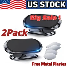 2-Pack Magnetic Car Dashboard Mount Holder Stand For Phone Samsung Galaxy iPhone