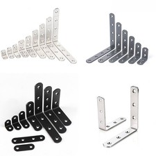 L Shape Corner Braces Right Angle Brackets Stainless Steel / Iron  90 Degree