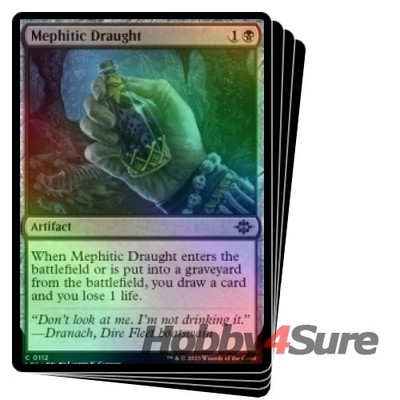 Foil Mephitic Draught X4 M/NM Magic MTG The Lost Caverns Of Ixalan