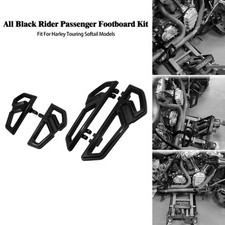 Black Empire Driver Passenger Floorboards For Harley Softail Fat Boy 1986-2017