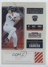2018 Elite Extra Edition USA Collegiate Ticket Holo Prizm Daniel Cabrera om9