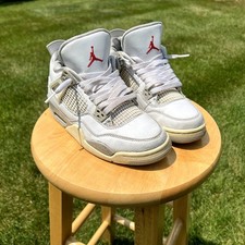 A1699 - Nike Air Jordan 4 Retro GS White Oreo Men's Shoes - Size 5 - Ships Now