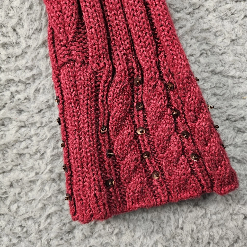 Vtg Storybook Knits Zip Sweater Womens S Reindeer Cable Knit Christmas Festive - Image 4 of 4