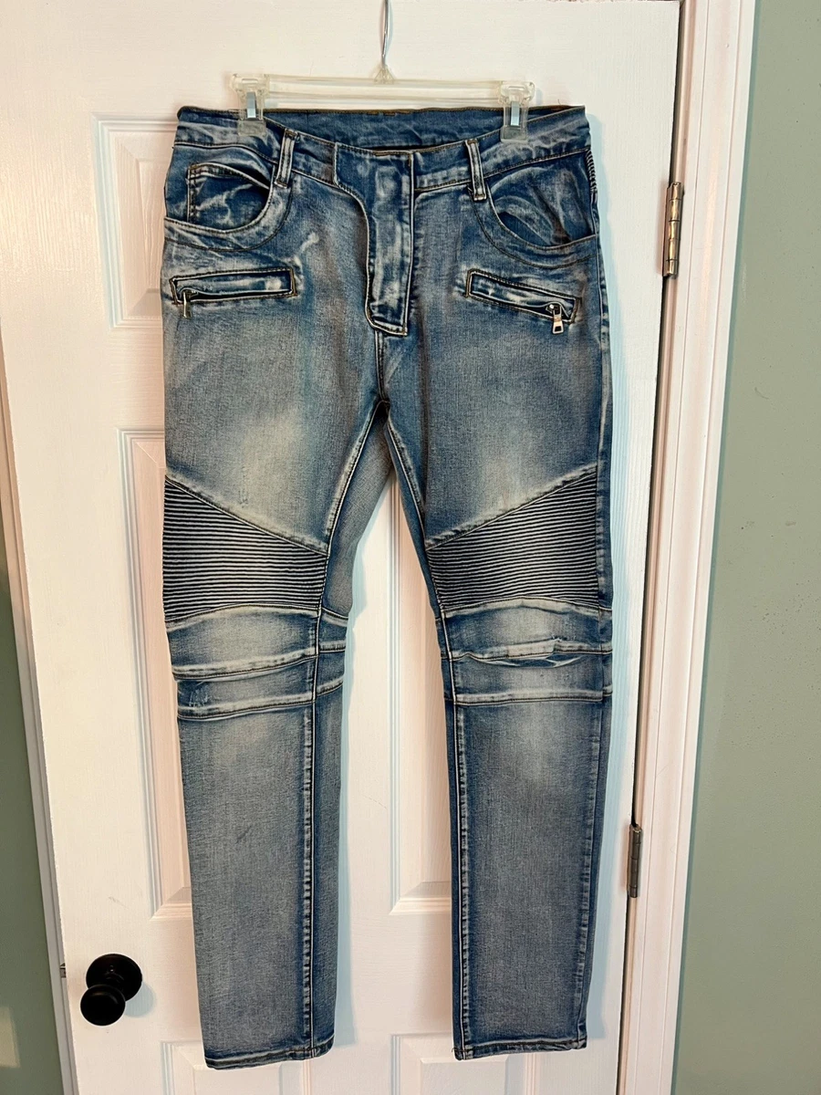 Balmain Regular 32 Size Jeans Biker for Men for sale | eBay