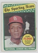 1969 Topps The Sporting News All Star Selection Curt Flood Bill Virdon #426 0ha3