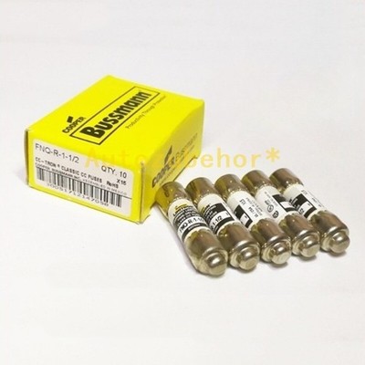 10PCS/Box New FNQ-R-1-1/2 Limiting Time-Delay Class CC Fuse 1.5A 600Vac *kk