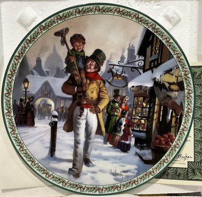 Bradford Exchange A Christmas Carol God Bless Us Everyone Collector Plate