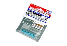 Tamiya RC Model 4mm Anodized Aluminum Flange Lock Nuts (Blue, 5pcs) 53159