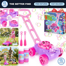 Bubble Lawn Mower for Toddlers 1-3, Outdoor Bubble Machine, Summer Gardening Toy