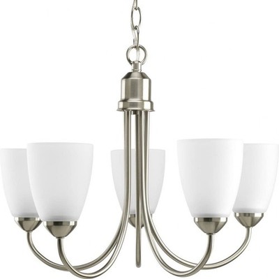 Progress Lighting P4441-09 Gather Chandeliers, Brushed Nickel
