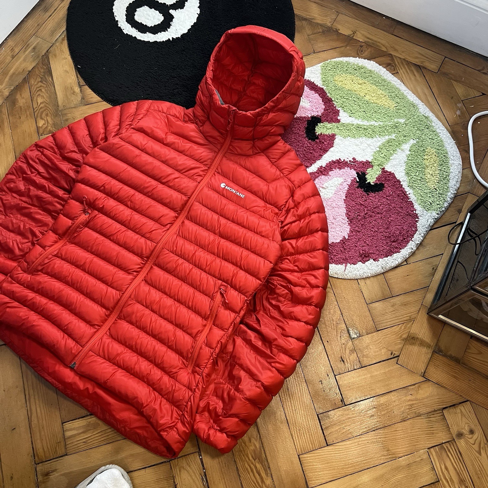 Montane Red Pertex Quantum XT Hooded Puffer Jacket Size M image 6