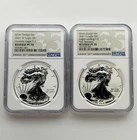 2021 S & W ASE American Silver Eagle NGC PF70 PR70 Reverse Proof Type 1 & 2 Set