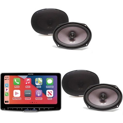 Alpine ILX-F509 Halo9 9'' Receiver & 2 Pairs Alpine SXE-6926S 6x9 Speakers