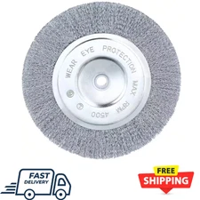 Wire Wheel Brush 8 Inch Coarse Bench Grinder Metal Polishing Tool Accessory NEW