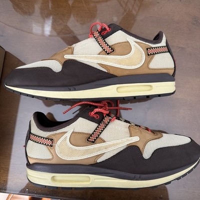 Size 14 - Nike Air Max 1 Travis Scott Cactus Jack Baroque Pre-Owned